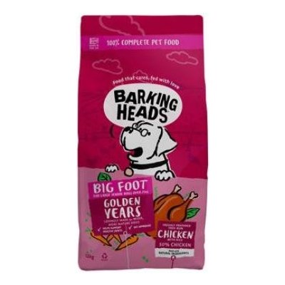 Pet Food (UK) Ltd BARKING HEADS Big Foot Golden Years Chicken 12kg