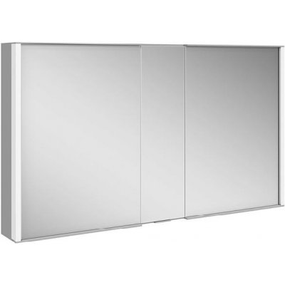 Keuco Royal Match - Zrcadlová skříňka s LED osvětlením, 1200x700x160 mm, stříbrný elox 12804171311