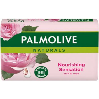 Palmolive Naturals Nourishing Sensation tuhé mýdlo Milk & Rose 6 x 90 g