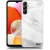 Pouzdro a kryt na mobilní telefon Samsung Picasee silikonové Samsung Galaxy A15 A155F 4G White marble černé