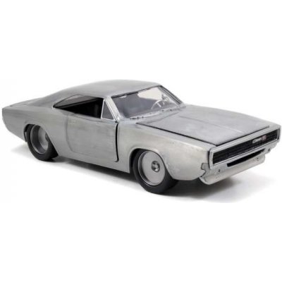 Jada Toys Fast and Furious Diecast Model 1/24 1968 Dodge Charger R/T Bare Metal – Zbozi.Blesk.cz