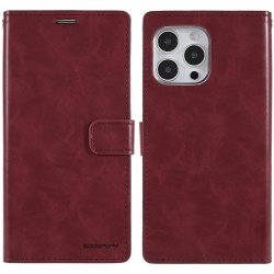 Pouzdro Mercury Bluemoon Diary Apple iPhone 14 - Wine