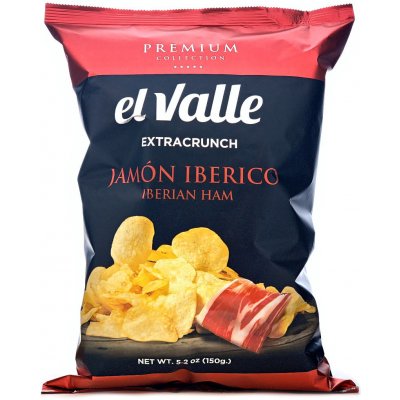 El Valle Premium chipsy s příchutí Jamón Iberico 150 g – Sleviste.cz