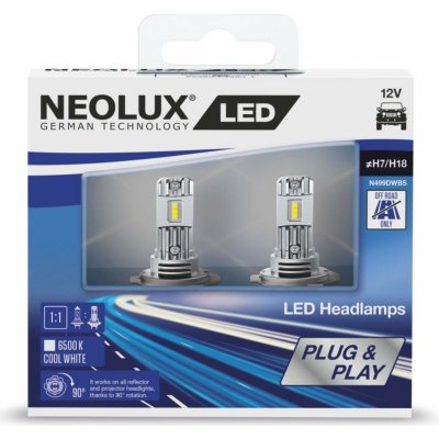 Neolux H7 PX26d 12V 11W LED 6500K Cool White 2 ks – Zboží Mobilmania