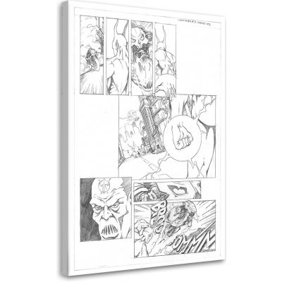 Gario Obraz na plátně Proměna v komiks o superhrdinovi - Saqman Rozměry: 40 x 60 cm – Zboží Mobilmania
