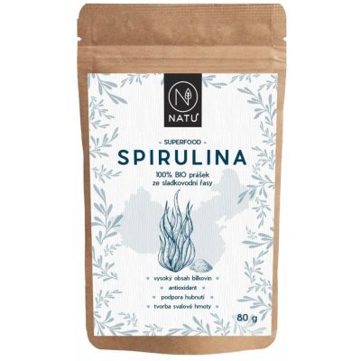 Natu Spirulina BIO prášek 80 g – Hledejceny.cz