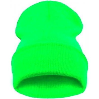 Blingstar čepice Beanie Blank Zelená Neon Green – Sleviste.cz