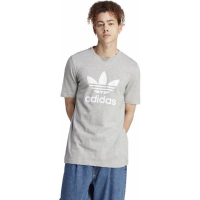 adidas Originals TREFOIL T-shirt IM4504 medium grey heather white – Zboží Mobilmania