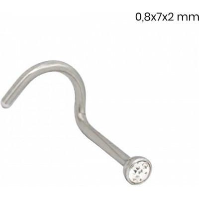 Adanito piercing do nosu z chirurgické oceli PC242935 – Zboží Dáma