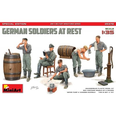MiniArt German Soldiers At Rest Spec. Edition ,5 fig.35378 1:35