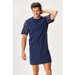 Gina 79160 pánská noční košile kr.rukáv tm.modrá – Zboží Dáma Gina 79160 pánská noční košile kr.rukáv tm.modrá – Zboží Dáma