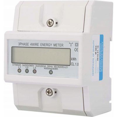3fázový elektroměr Počítadlo 2-80A4P – Sleviste.cz