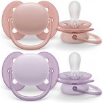 Avent SCF091/33 Dudlík Ultra Soft oranžová/fialová – Zboží Dáma