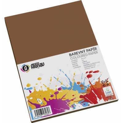 Barevný papír A4 80g 100 listů hnědý – Zboží Dáma