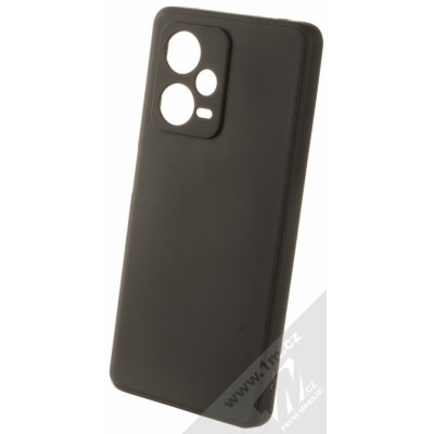 Pouzdro 1Mcz Matt Skinny TPU ochranné silikonové Xiaomi Redmi Note 12 Pro Plus černé