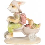 Dekorace socha králíci na koloběžce 11*6*12 cm – Hledejceny.cz
