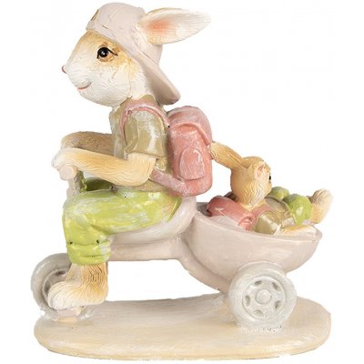 Dekorace socha králíci na koloběžce 11*6*12 cm – Hledejceny.cz
