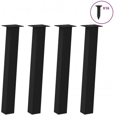 Omaxi 956690 Nohy konzolového stolku 4 ks černé 72 cm ocelové – Zbozi.Blesk.cz