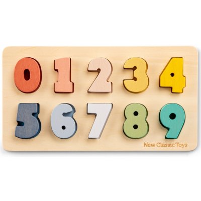 New Classic Toys vkladacie puzzle čísla od 0 do 9 – Zbozi.Blesk.cz