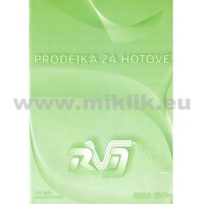 RVD 9588 Prodejka za hotové A5 NCR - 100l