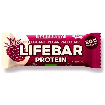 Lifefood Lifebar Protein bio tyčinka malinová 47 g