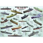 EuroGraphics Válečné lodě 2. světové války World War II Warships 1000 dílků – Zboží Dáma