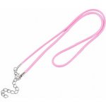 Nefertitis Voskovaná šňůrka barva růžová perlová 45 cm NF50950 - 45 cm x 2 mm – Hledejceny.cz