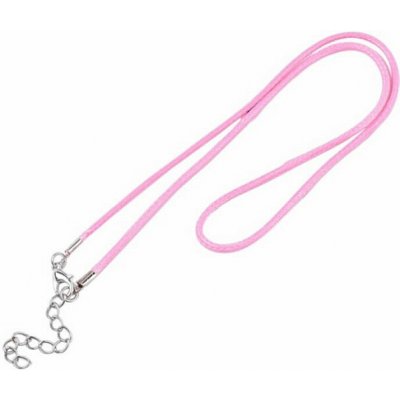 Nefertitis Voskovaná šňůrka barva růžová perlová 45 cm NF50950 - 45 cm x 2 mm – Hledejceny.cz