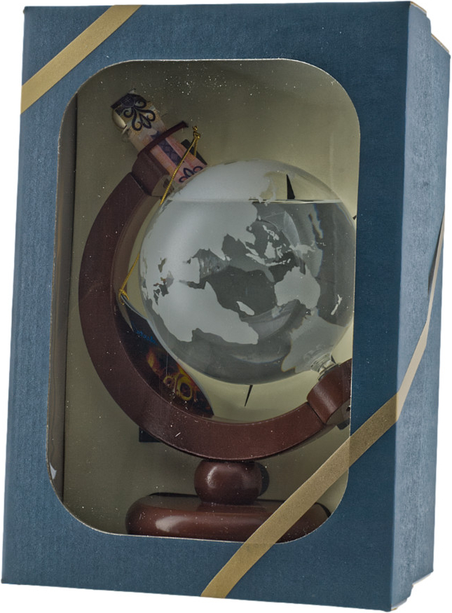 Detesk Švestka 40% 0,5 l (dárkové balení glóbus na dřevěném stojanu)