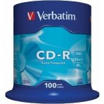 Verbatim CD-R 700MB 52x, cakebox, 100ks (43411) – Hledejceny.cz