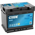 Exide AGM 12V 62Ah 680A EK620 – Hledejceny.cz