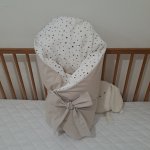 Pro útulný domov Povlak na péřovou zavinovačku Puntík s béžovou – Sleviste.cz