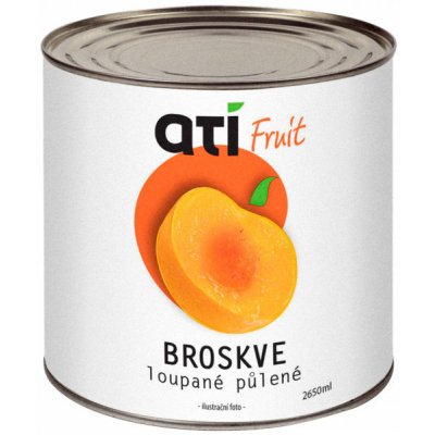 ATI Fruit Broskve loupané půlené 2650 ml – Zboží Dáma