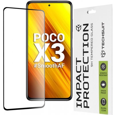 Techsuit 111D celoplošné sklo Poco X3 Černé 144679 – Zboží Živě