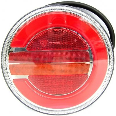 TT Technology LED kulaté světlo na vozíky a přívěsy 12/24V, levé se 3 funkcemi | – Hledejceny.cz
