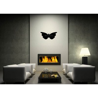 Weblux vzor n70923499 Samolepka na zeď - butterfly design motýl silueta ikona, rozměry 100 x 50 cm
