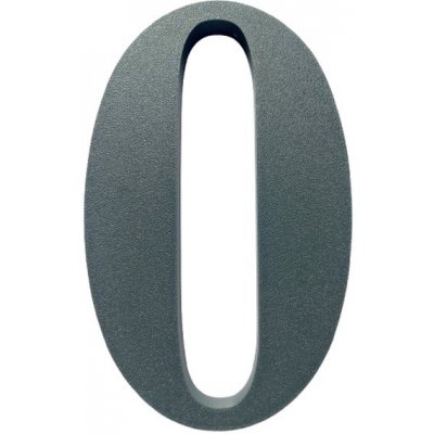 Domovní číslo popisné 0 na zateplenou fasádu barva antracit, výška 170 mm – Zboží Mobilmania