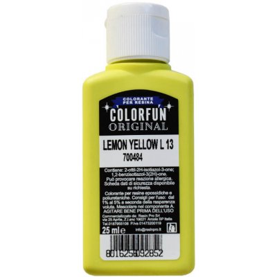 Colorfun Barva do pryskyřice citronově žlutá 25 ml – Zboží Mobilmania