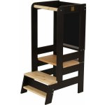 Meowbaby Montessori učicí věž přírodní černá – Sleviste.cz