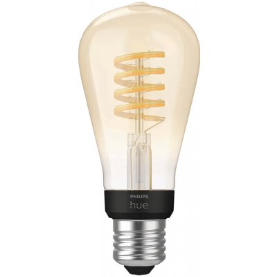 Philips HUE LED žárovka ST64, 7 W, 550 lm, teplá bílá, E27 30146700 – Hledejceny.cz