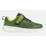 Geox tenisky J Foot-run military/lime – Zboží Mobilmania