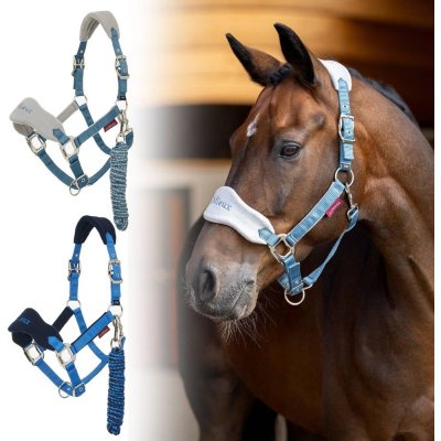 LeMieux Ohlávka s vodítkem Vogue benetton modrá – Zboží Dáma