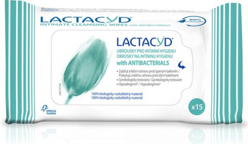 Lactacyd ubrousky with Antibacterials 15 ks od 64 Kč - Heureka.cz