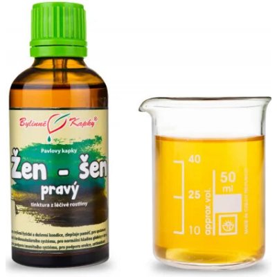 Pavlovy bylinné kapky Žen-šen pravý tinktura 50 ml – Hledejceny.cz