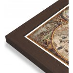 RayWorld Svět - nástěnná mapa Ray World Vintage 140 x 100 cm Varianta: mapa v dřevěném rámu, Provedení: Pegi skořice – Hledejceny.cz