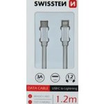 Swissten 71525203 datový USB-C/lightning, 1,2m, stříbrný – Hledejceny.cz