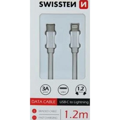 Swissten 71525203 datový USB-C/lightning, 1,2m, stříbrný – Hledejceny.cz