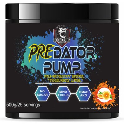 Boomerang Nutrition Predator pump preworkout 500 g – Zboží Dáma