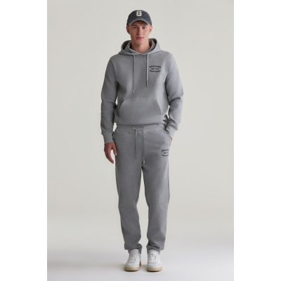 GANT tepláky SMALL GRAPHIC Sweatpants šedá – Zboží Mobilmania