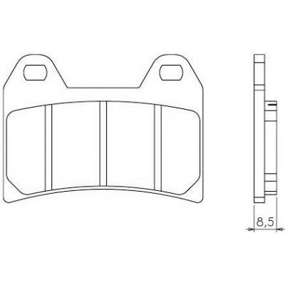 Brenta FT3093 přední organické brzdové destičky na motorku CAGIVA X-RAPTOR 1000 rok 01-04 | Zboží Auto